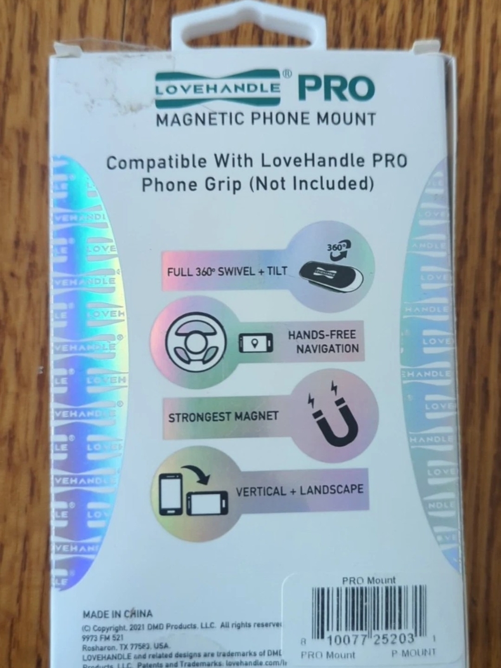 Love Handle Pro Magnetic Phone Mount 360 Rotation & Tilt - Never Used -Open Box - Picture 3 of 3